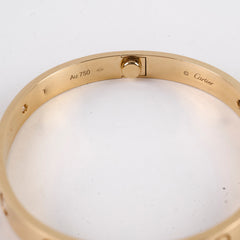 Cartier Classic Model Love Bracelet with 4 Diamond Size 18