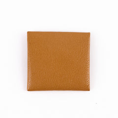 Hermes Bastia Verso Coin Purse Caramel Chevre Mysore Leather - Z Stamp