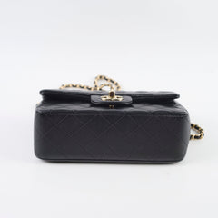Chanel Mini Rectangular with Top Handle Black (microchipped)