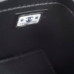 Chanel vanity quilted caviar mini bag chain black (microchipped)