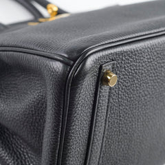 Hermes Birkin 30 Togo GHW Noir - Square Q Stamp