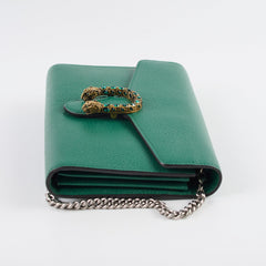 Gucci Dionysus Wallet On Chain Green