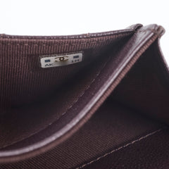 Chanel Boy Small Flap Burgundy Caviar Wallet