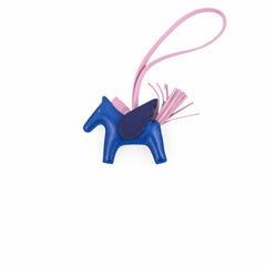 Hermes PM Rodeo Pegase Bag Charm Blue Fra/Mauve Sylve/Blue Saphir - Stamp Z 2021