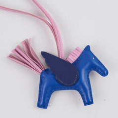 Hermes PM Rodeo Pegase Bag Charm Blue Fra/Mauve Sylve/Blue Saphir - Stamp Z 2021