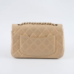 Chanel Classic Mini Rectangular Beige Lambskin Flap