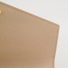 Saint Laurent Uptown Envelope Leather Clutch Bag