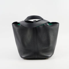 Hermes Picotin 22 Clemence Noir B Stamp