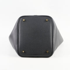 Hermes Picotin 22 Clemence Noir B Stamp