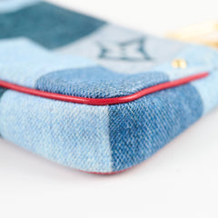 Louis Vuitton Monogram Patchwork Denim Micro Pochette