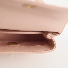 Chanel Coco Handle Mini Caviar Beige Pink (Microchipped)