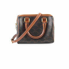 Celine Small Boston Triomphe Brown