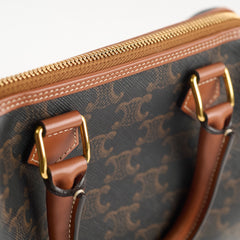 Celine Small Boston Triomphe Brown