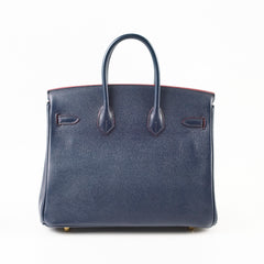 Hermes Birkin Contour 25 Epsom Bleu Indigo - Stamp X