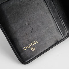 Chanel Lambskin Bi-Fold Wallet Black