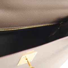 Hermes Kelly 28 Epsom Sellier Gris Etain - D stamp