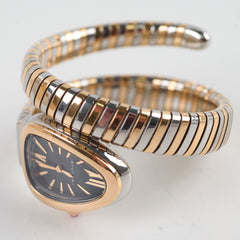 Bvlgari Serpenti 35mm Tubogas Stainless Steel 18k Rose Gold Watch