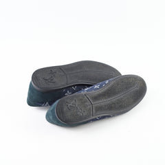 Louis Vuitton Trocadero Monogram Sneakers Denim Navy Size 39