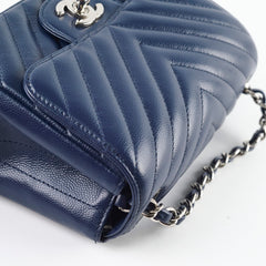Chanel Caviar Mini Square Navy