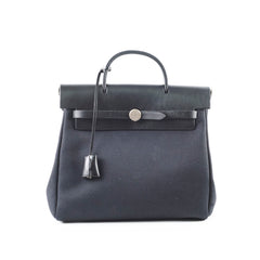 Hermes Herbag Canvas Backpack Noir