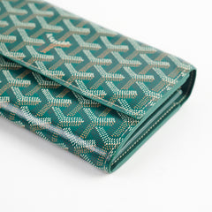 Goyard Varenne Continental Wallet (On Strap) Green