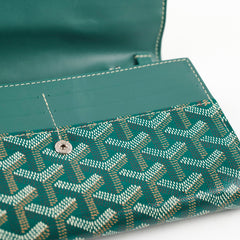 Goyard Varenne Continental Wallet (On Strap) Green