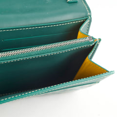 Goyard Varenne Continental Wallet (On Strap) Green