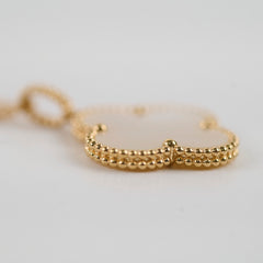 Van Cleef & Arpels 1 Motif Magic Alhambra Mother of Pearl MOP Long Necklace