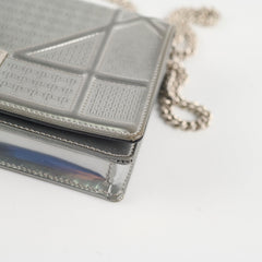 Christian Dior Diorama Wallet On Chain WOC Silver