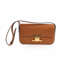 Celine Triomphe Shoulder Bag Tan