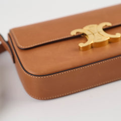 Celine Triomphe Shoulder Bag Tan