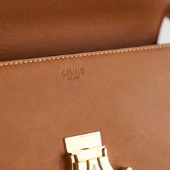 Celine Triomphe Shoulder Bag Tan