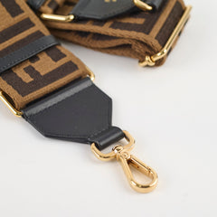 Fendi Zucca Adjustable Canvas Strap Brown