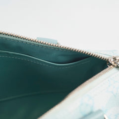 Louis Vuitton Keepall Bandouliere Aqua 25 Blue