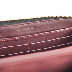 Chanel Caviar Zip Long Wallet Black