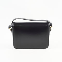 Celine Teen Shiny Calfskin Triomphe Black