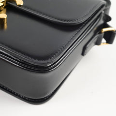 Celine Teen Shiny Calfskin Triomphe Black