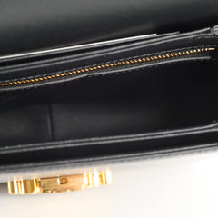 Celine Teen Shiny Calfskin Triomphe Black