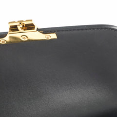 Celine Teen Shiny Calfskin Triomphe Black