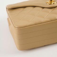Chanel Vintage Flap Bag Beige 24K Lambskin (1 Series)