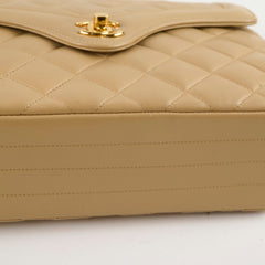 Chanel Vintage Flap Bag Beige 24K Lambskin (1 Series)