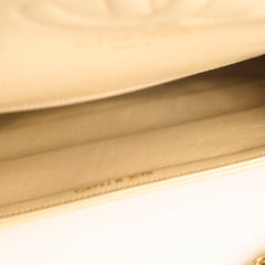 Chanel Vintage Flap Bag Beige 24K Lambskin (1 Series)