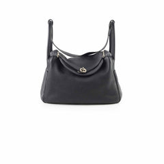 Hermes Lindy 30 Clemence Noir X Stamp