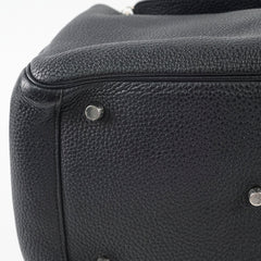 Hermes Lindy 30 Clemence Noir X Stamp