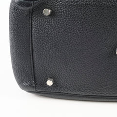 Hermes Lindy 30 Clemence Noir X Stamp