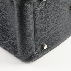 Hermes Lindy 30 Clemence Noir X Stamp
