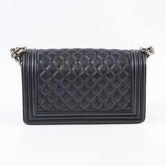 Chanel Old Medium Boy Lambskin Black