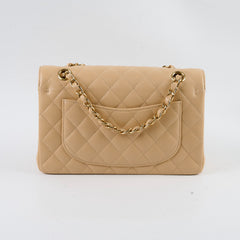 Chanel Classic Flap Small Beige Microchipped