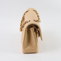 Chanel Classic Flap Small Beige Microchipped