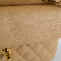 Chanel Classic Flap Small Beige Microchipped